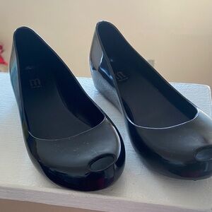 Mini Melissa Black Kids Dress Shoes